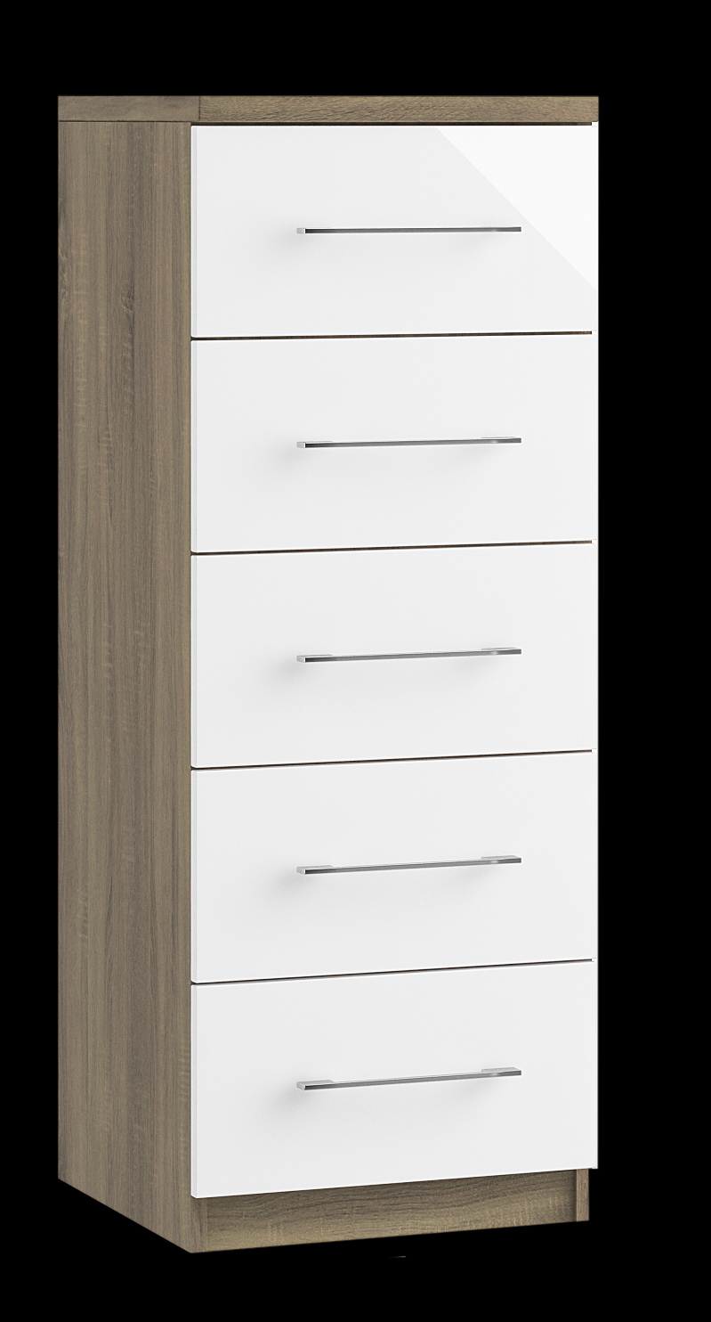 5 drawer narrow chest 