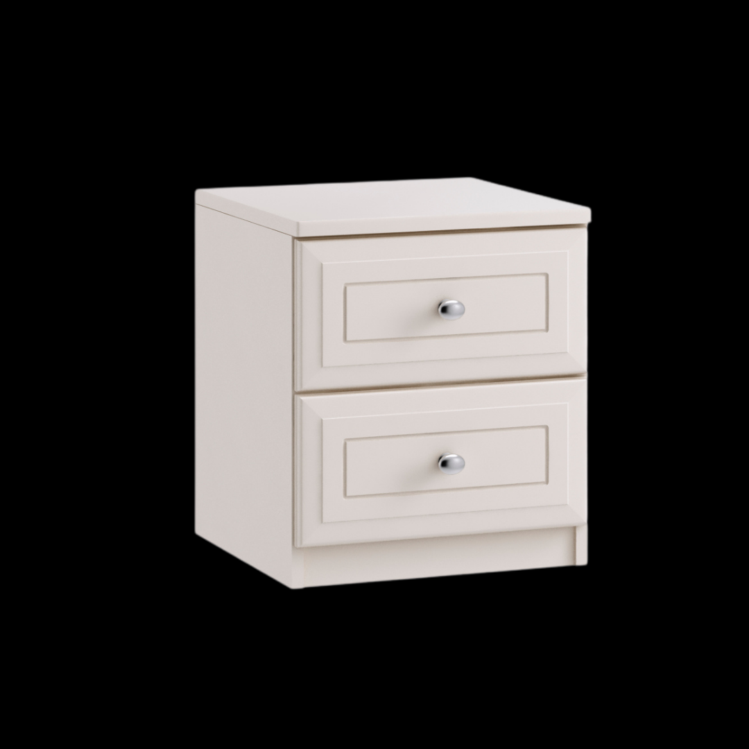 2 drawer bedside chest