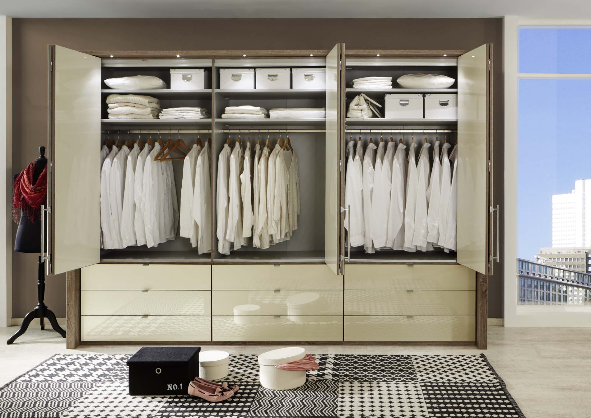 9 drawer combi robe