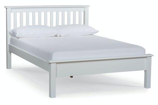 White Wooden Bed