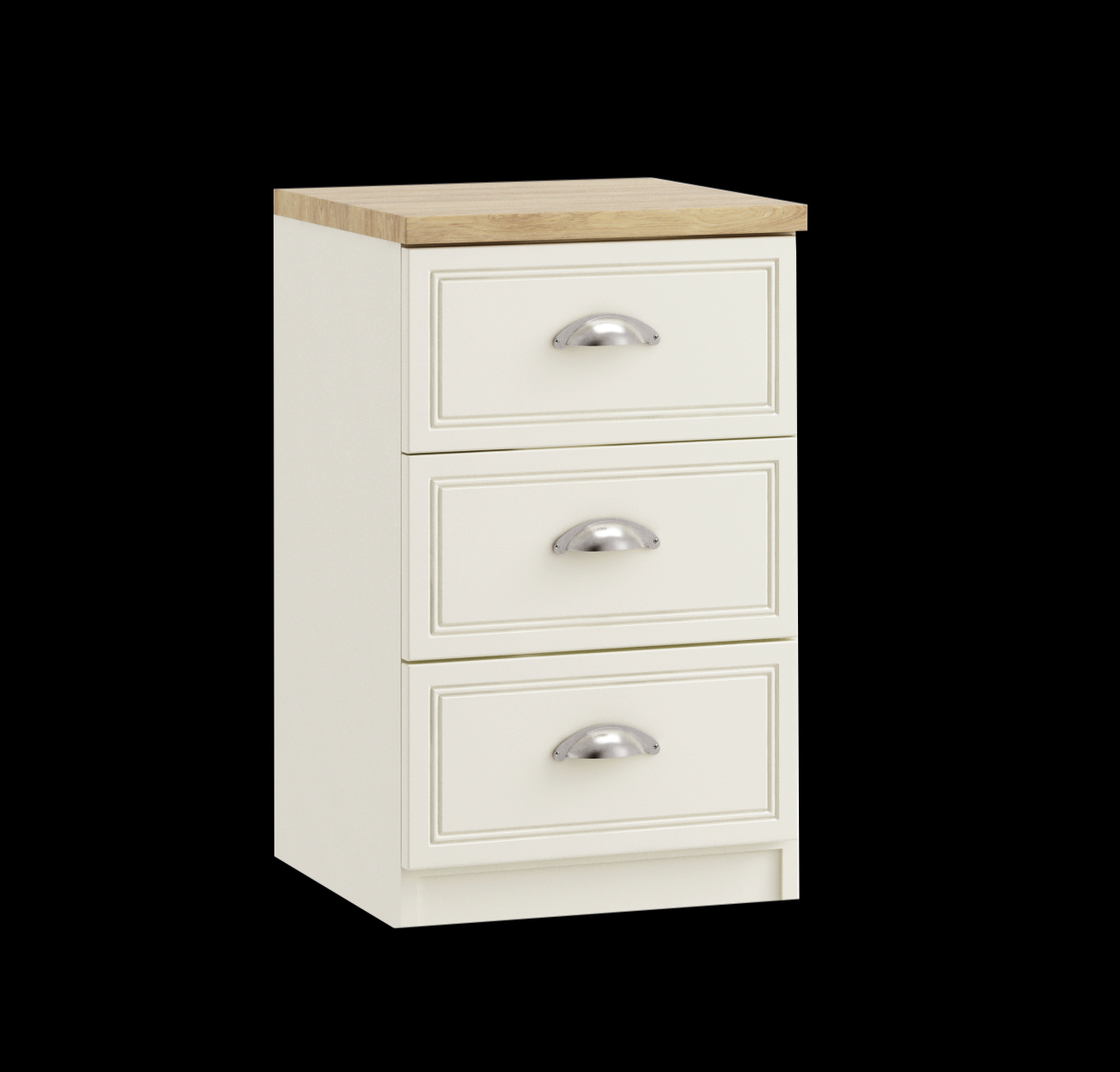 3 drawer bedside