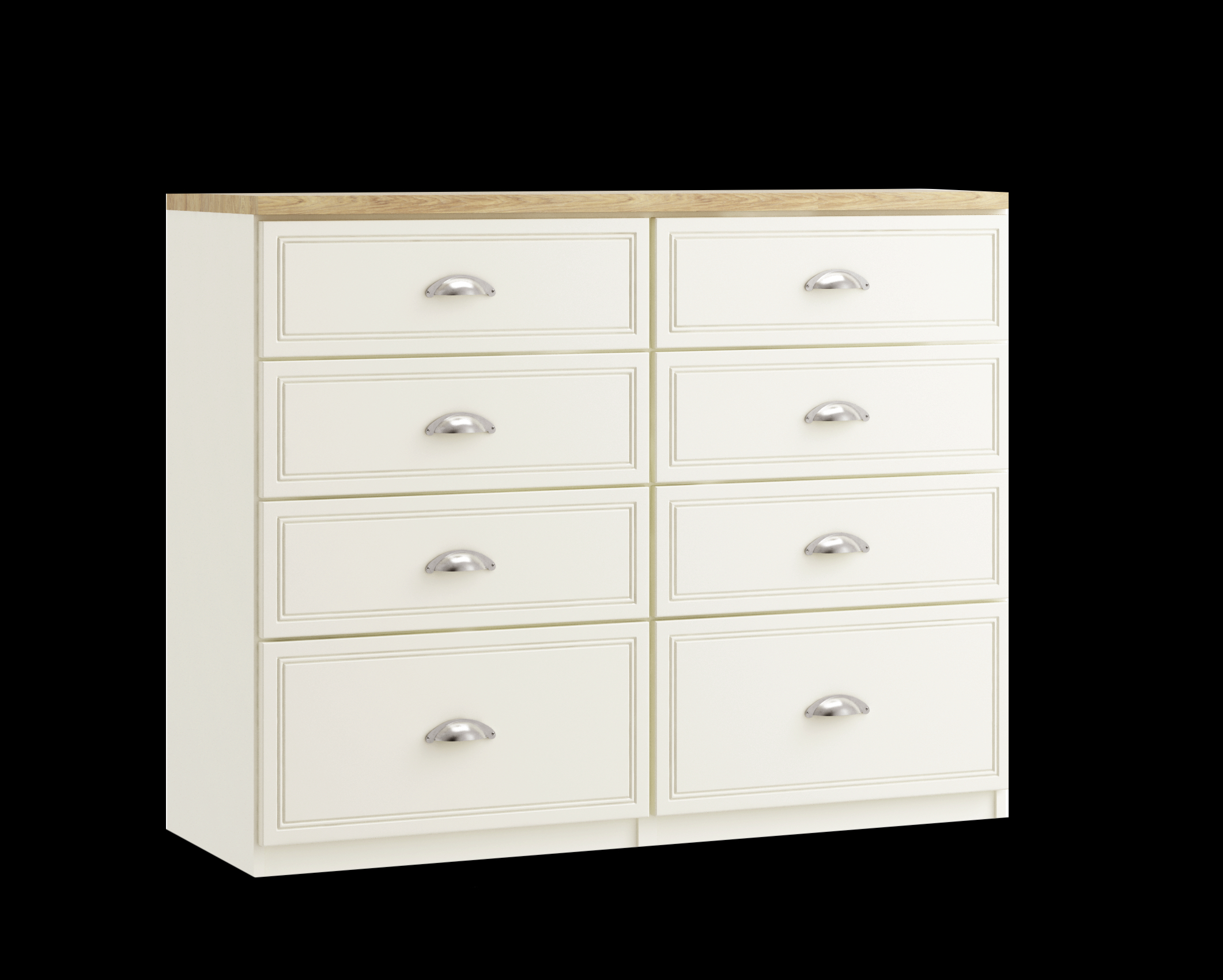 8 drawer twin chest