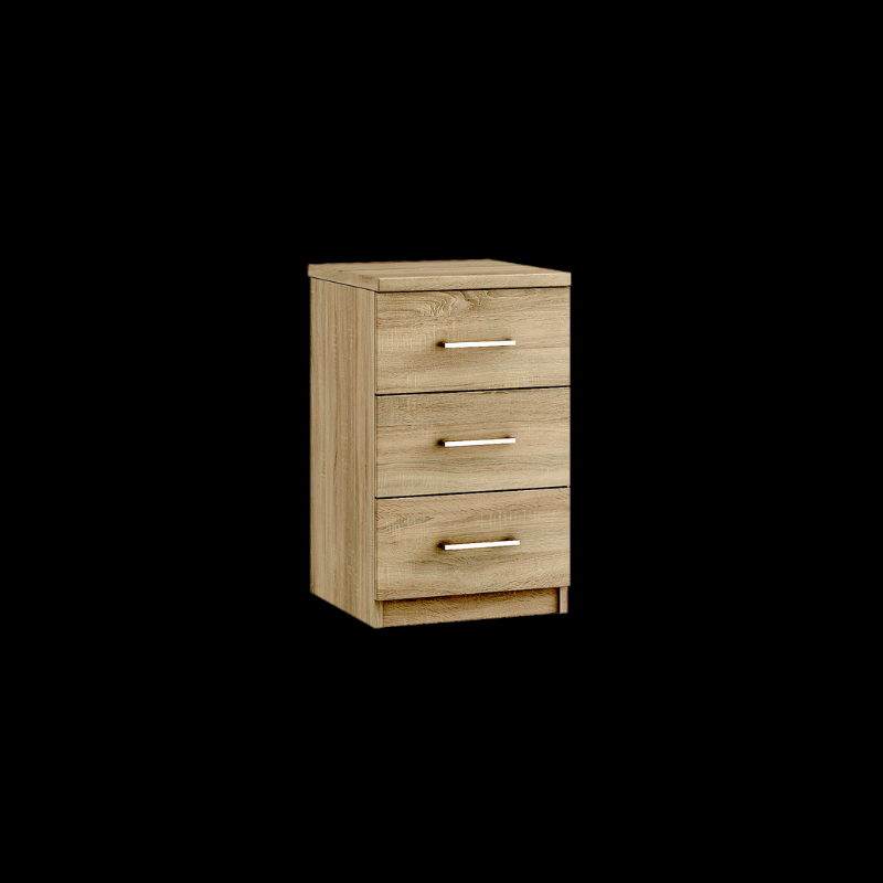 3 drawer bedside chest