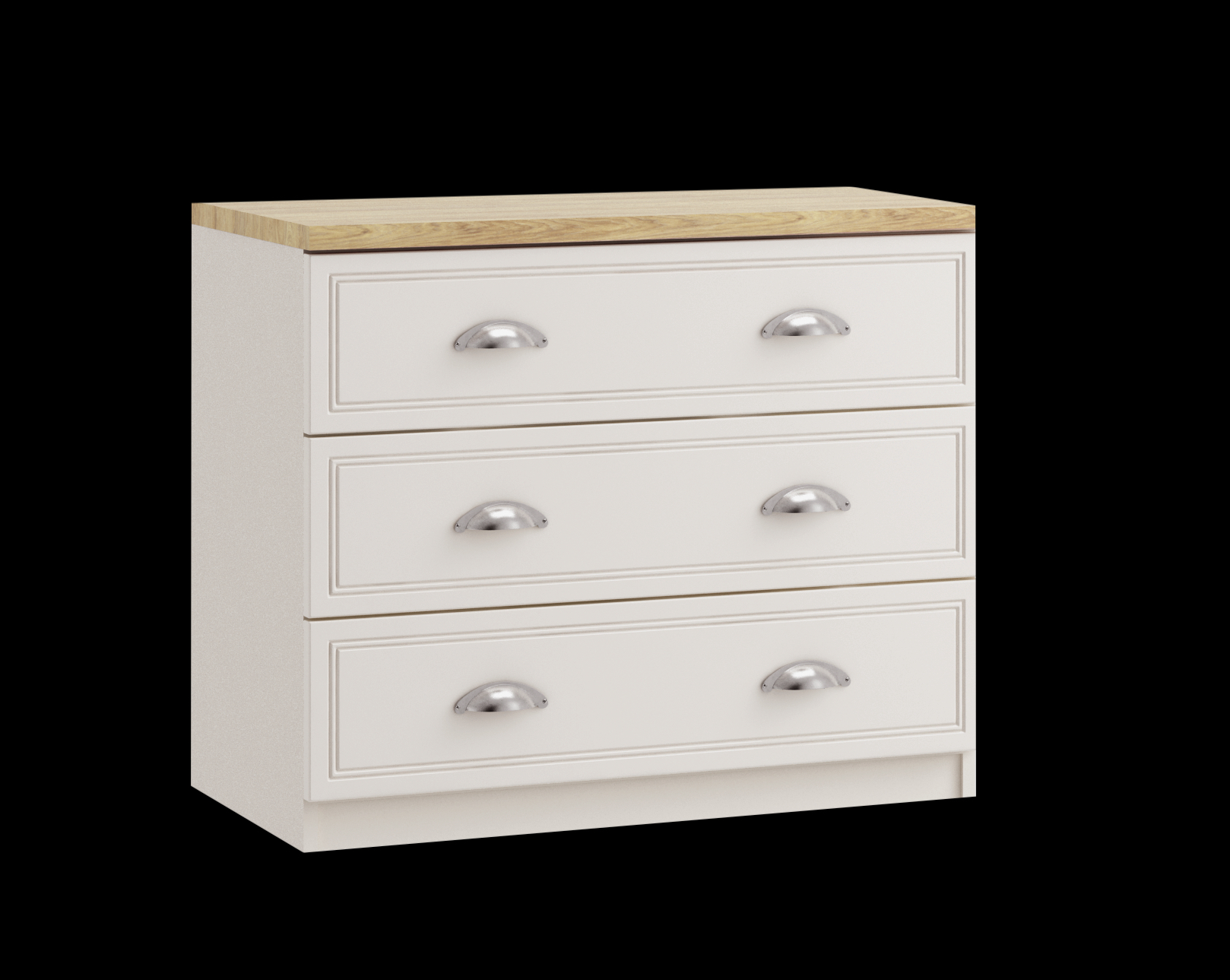 3 drawer wide chest