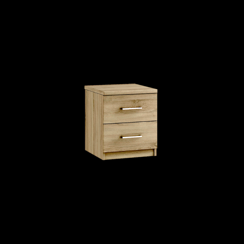 2 drawer bedside chest