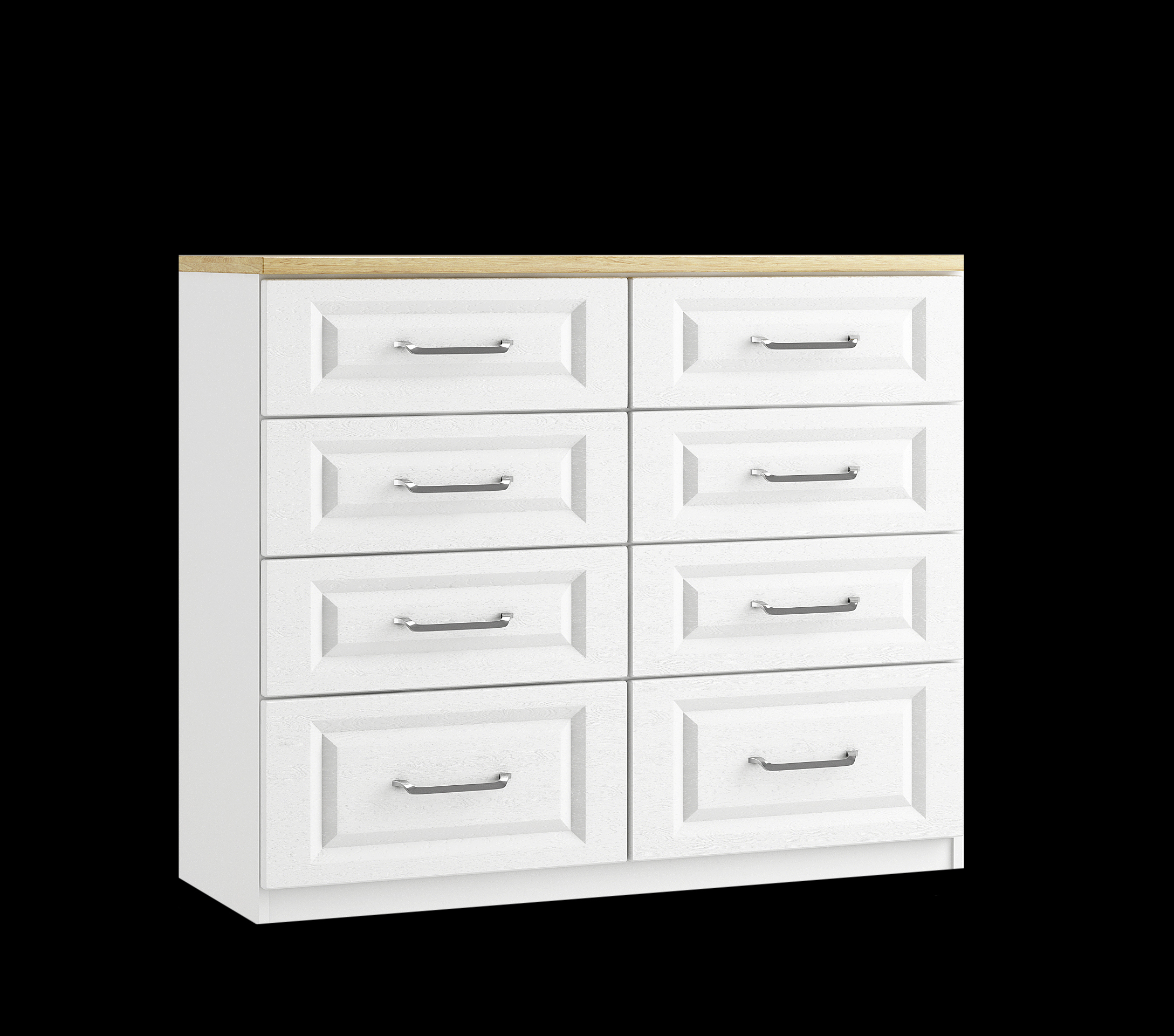 8 Drawer Twin Chest