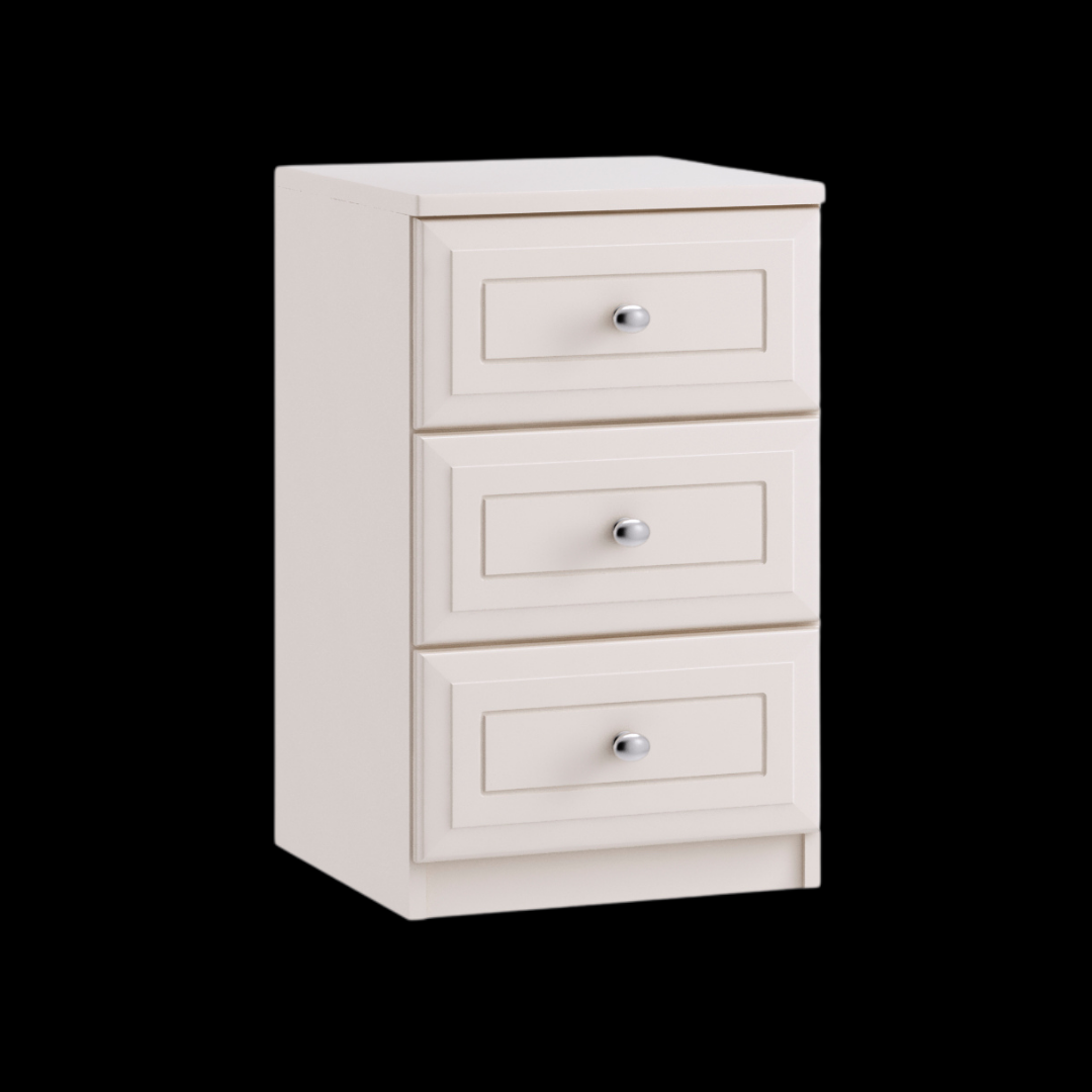 3 drawer bedside chest