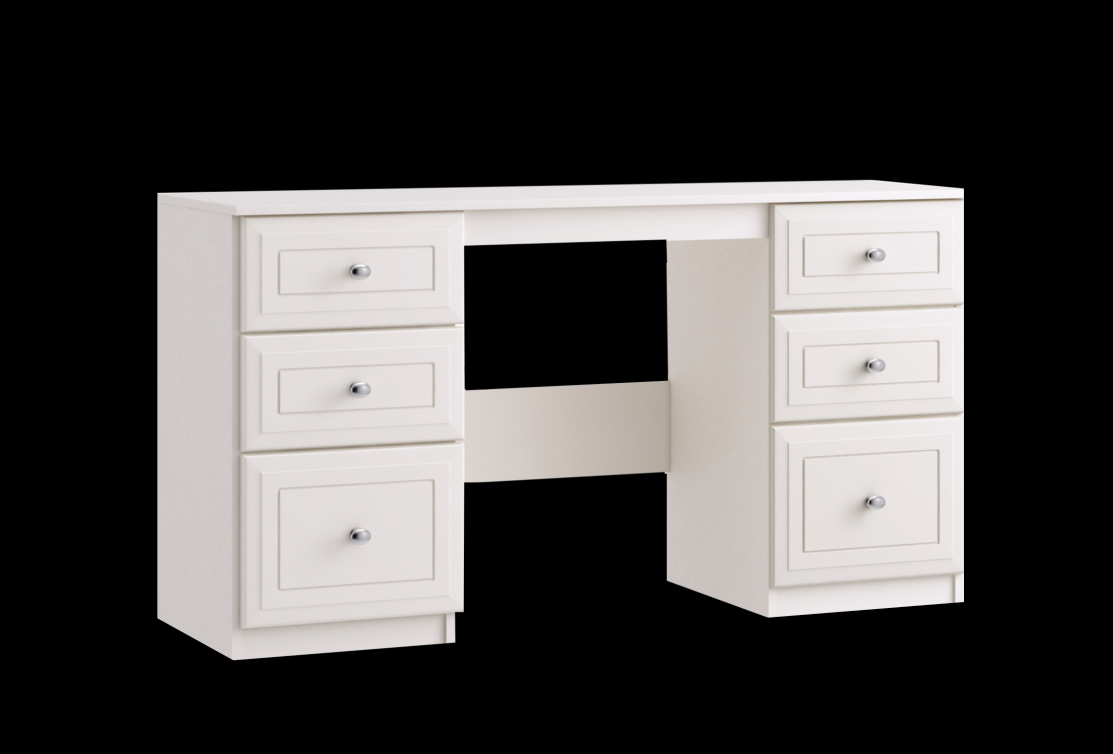 double pedestal dressing table