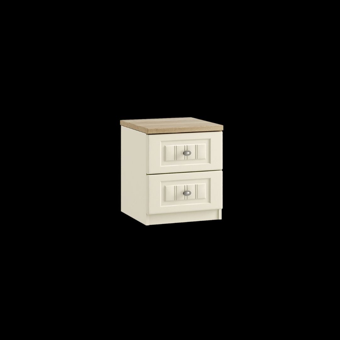 2 drawer bedside chest